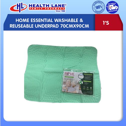 HOME ESSENTIAL WASHABLE & REUSEABLE UNDERPAD 70CMx90CM (1'S)